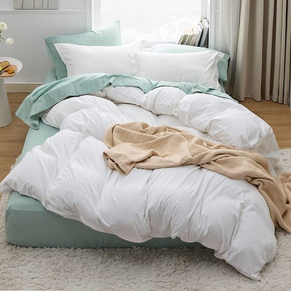 New Full or Queen Duvet Covers Queen Size - Soft Brushed Microfiber 3 Pi… - Picture 4 of 13